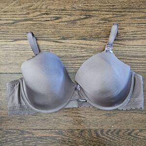 Elegant Silver Gray Underwire Bra